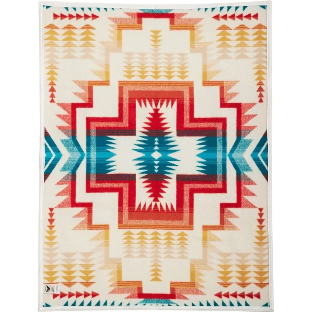 Pendleton Harding Star Ivory Jacquard Crib Blanket